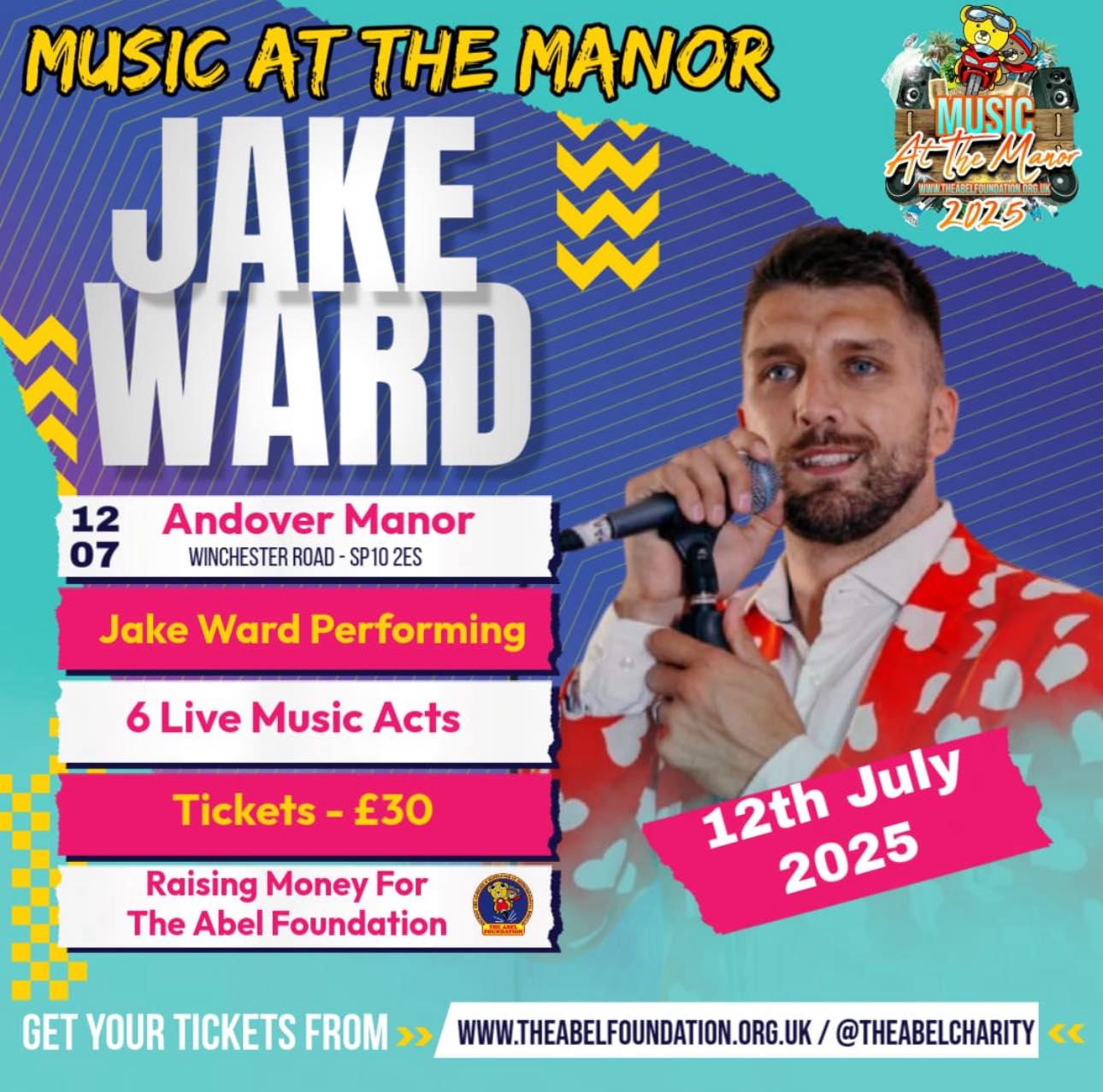 Music at the Manor: Elton John Tribute + Take That Tribute + Jake Ward + Stonepig + Lizzie Cullen + Torn Off Strips