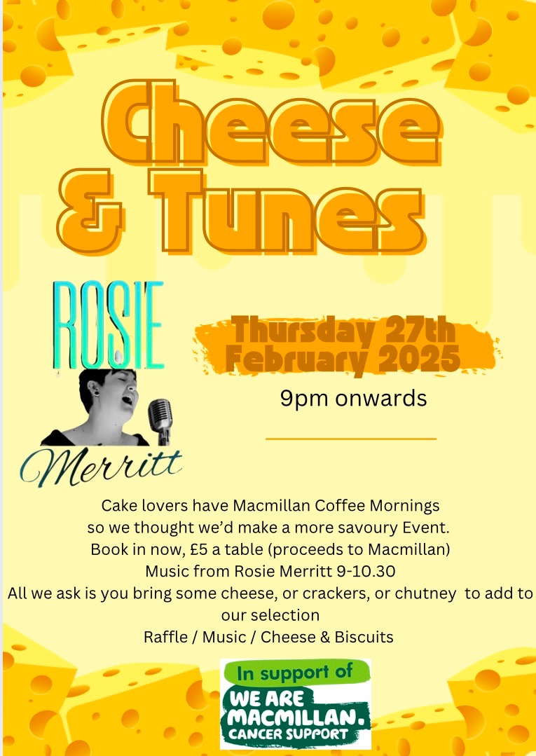 Cheese & Tunes with Rosie Merrit