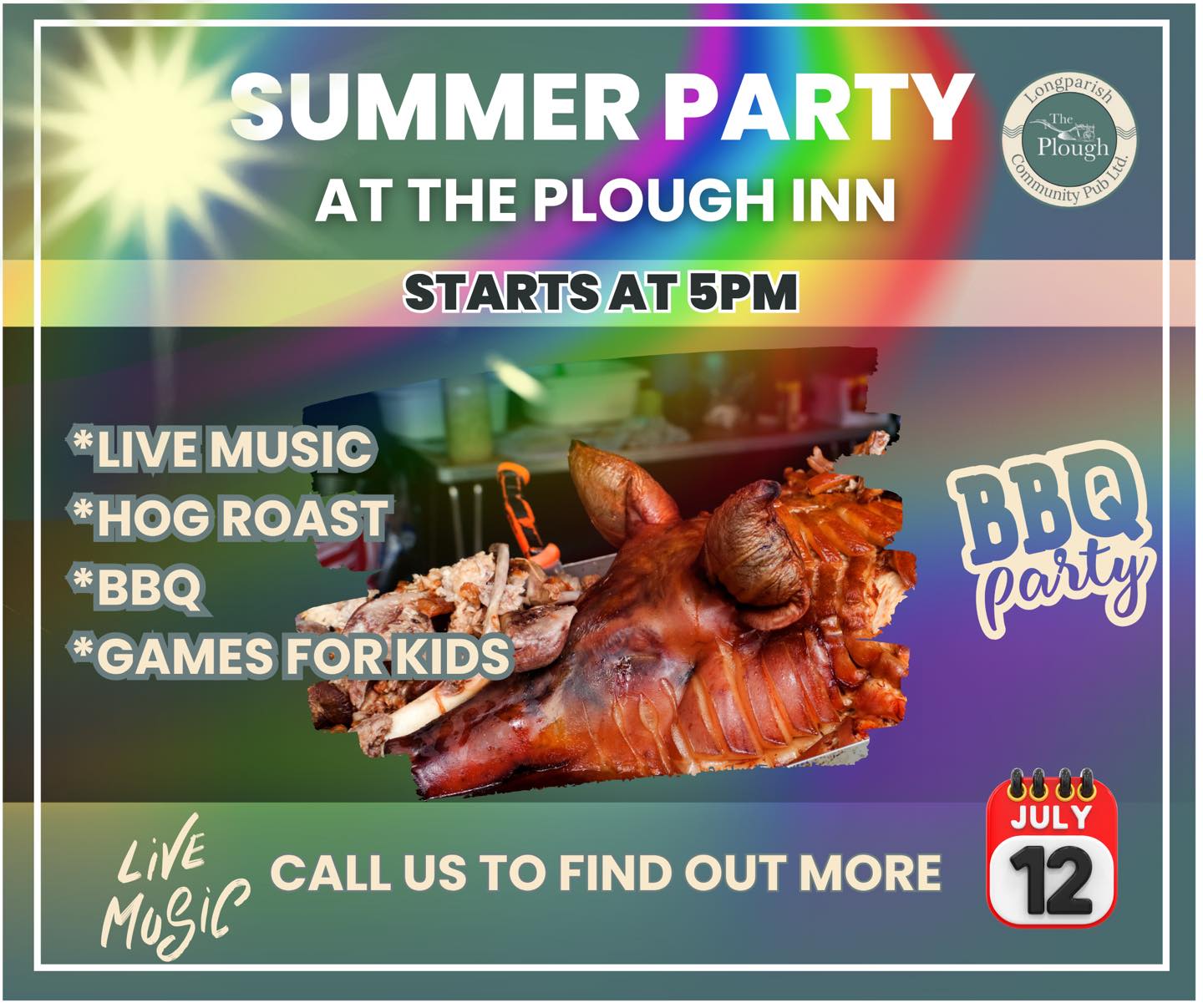 Summer Evening Hog Roast & BBQ: Johnny Marvel's Blues Groove
