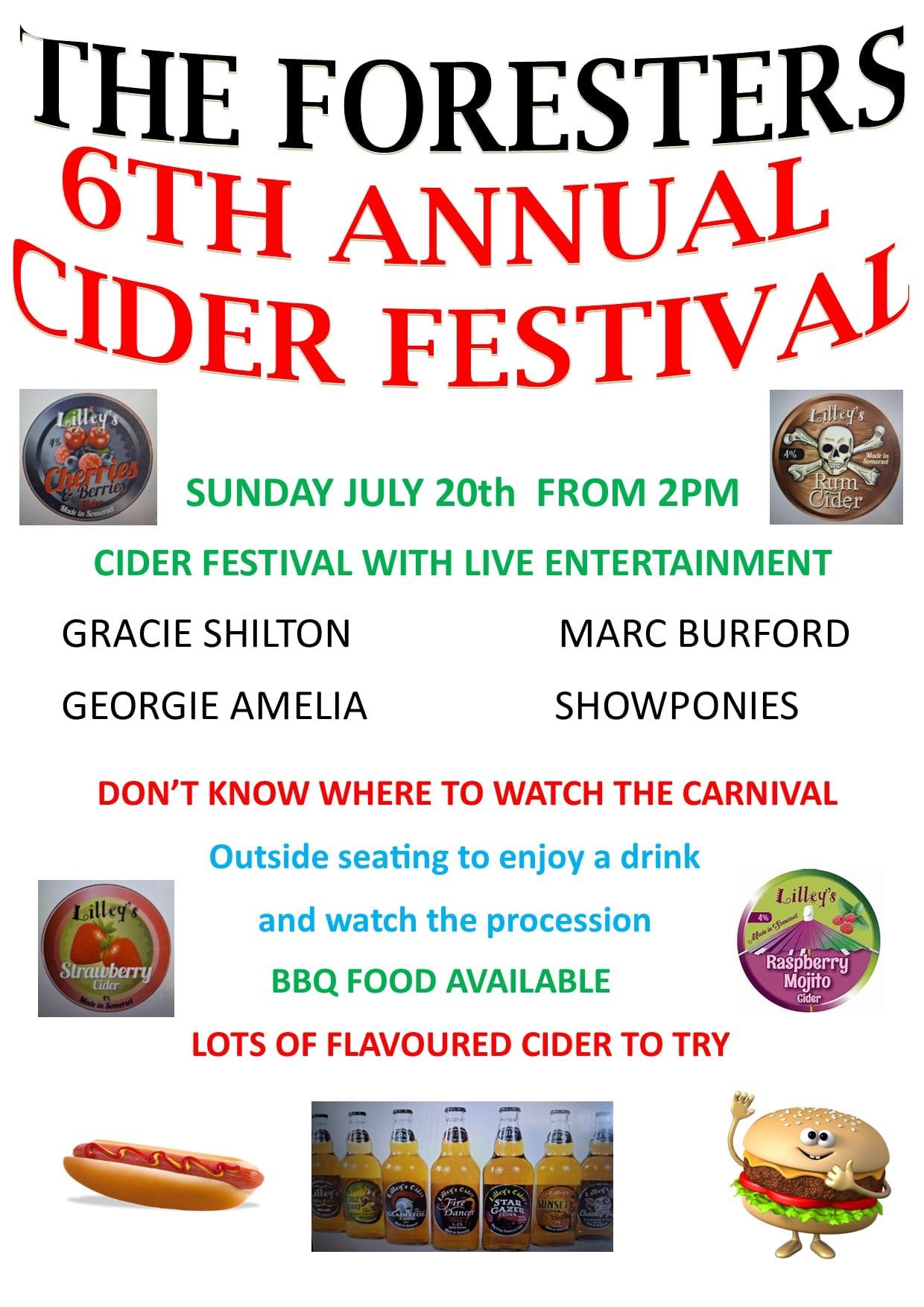 The Foresters 6th Annual Cider Festival: Gracie Shilton + Georgie Amelia + Marc Burford + Showponies